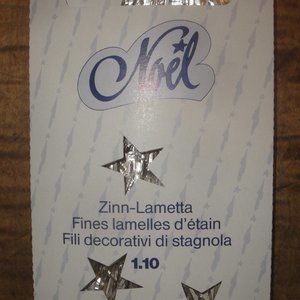 Real Metal Foil German Christmas Tree Icicles Tinsel Old Fashioned Zinn Lametta